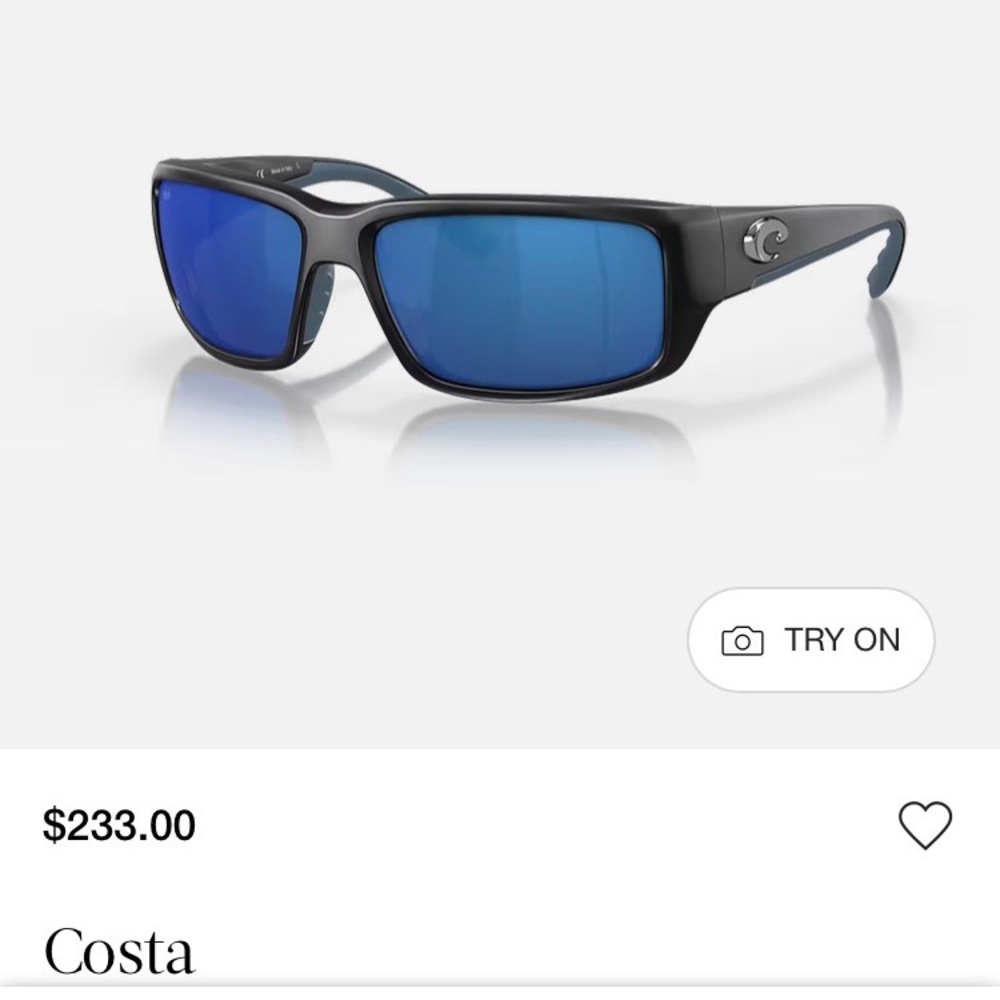 New  Costa Fantail Glass lens
